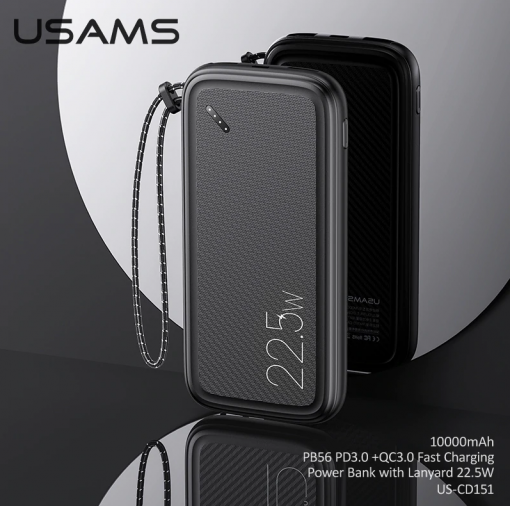 Premium Usams  PD-Fast Charging 10000mah Powerbank