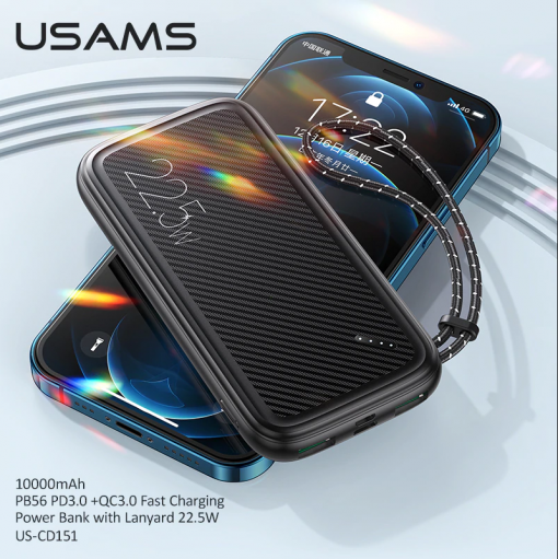 Premium Usams  PD-Fast Charging 10000mah Powerbank - Image 4