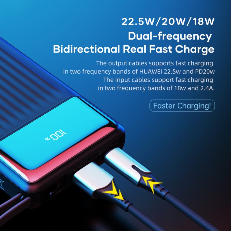 ROCK P80 4in 1 Fast Charging PD 10,000Mah Power bank – Mobigear