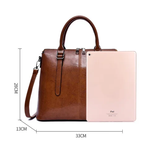 QIAOBAO PU Leather Ladies Messenger Handbag - Image 3