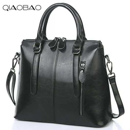 QIAOBAO PU Leather Ladies Messenger Handbag