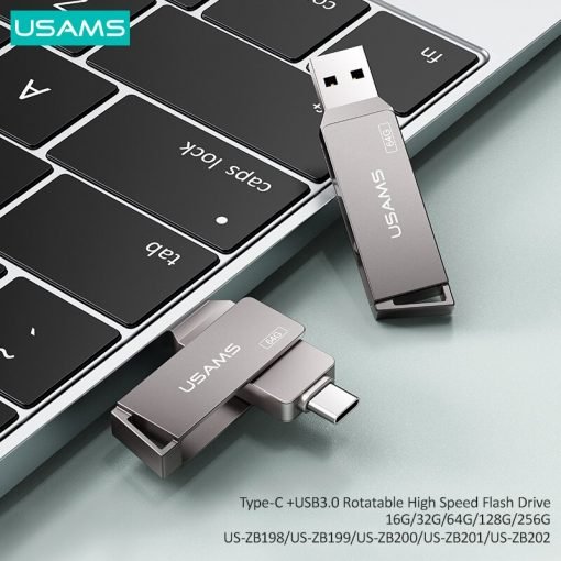 USAMS OTG 3 IN 1 Type-C+USB 3.0 High Speed Flash Drive