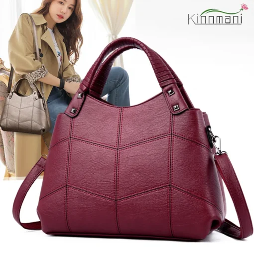 Kinnmani Luxury Designer Ladies P U Designer Ladies tote Handbag