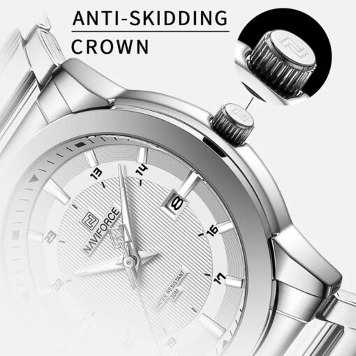 Naviforce 8029 Casual Stainless Steel Mens Quartz Luxury Luminous Wristwatch - Image 5