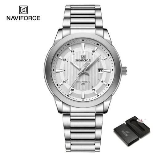 Naviforce 8029 Casual Stainless Steel Mens Quartz Luxury Luminous Wristwatch - Image 8