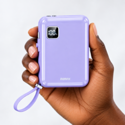 Premium Mini Fast Charging  Remax RPP-579 PD 22.5W Emergency10000mAh Powerbank - purple