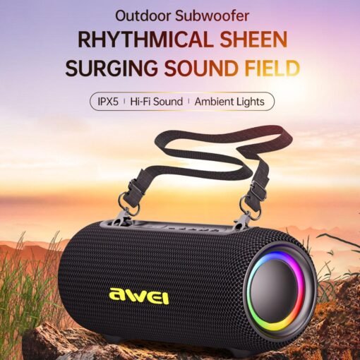 Awei KA33 Portable Outdoor Waterproof Bluetooth Speaker - Image 2