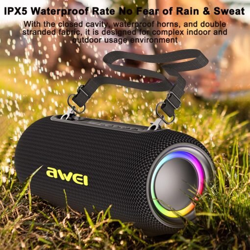 Awei KA33 Portable Outdoor Waterproof Bluetooth Speaker - Image 3
