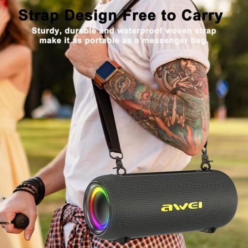 Awei KA33 Portable Outdoor Waterproof Bluetooth Speaker - Image 4