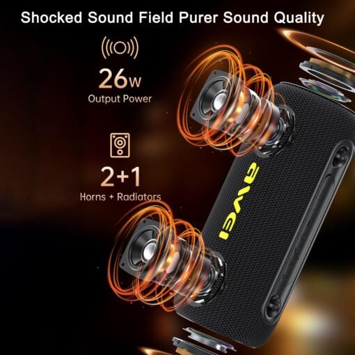 Awei KA33 Portable Outdoor Waterproof Bluetooth Speaker - Image 5