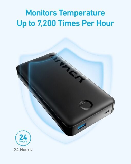 Anker 325 – 20000mAh 15W Power Bank (PowerCore 20K II) – A1286 – Black - Image 5