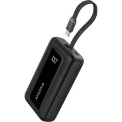 Anker Zolo 30W 10,000mAh High-Speed Power Bank with Built-in USB-C Cable – A1688H11 – Black