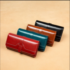 Premium Damski Vintage Design Card holder RFID Genuine Leather Women’s Long Wallet