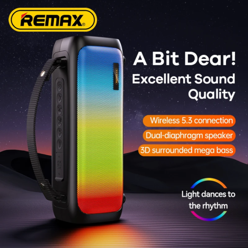 Premium Remax Engine Series RB-M67 Portable Outdoor TWS Wireless Bluetooth Speaker - Image 2