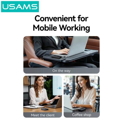 Premium Usams CD243 20,000mah 65W Fast Charging Powerbank With Cables - Image 4