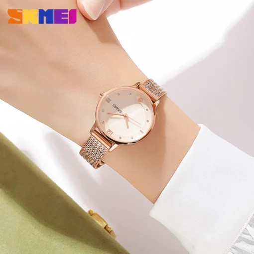 Luxurious SKMEI 1874 Minimalistsic Ladies Waterproof Quartz Wrist Watch - Image 4
