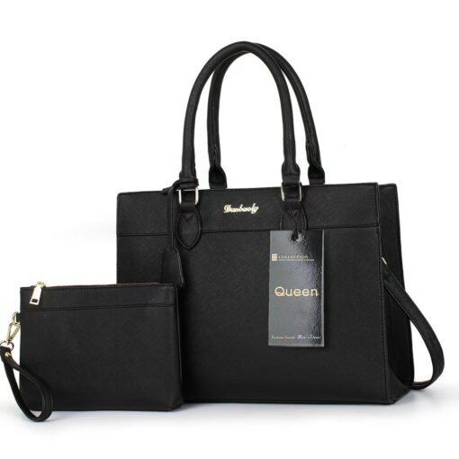 Premium LOVEVOOK Ladies 14 inch  Waterproof Briefcase 2Pc Handbag