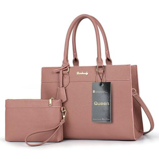 Premium LOVEVOOK Ladies 14 inch  Waterproof Briefcase 2Pc Handbag - Image 3