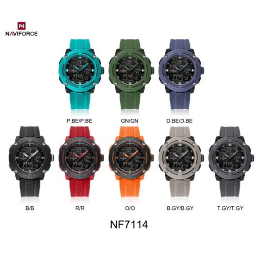 Premium Naviforce 7114 Mens Casual sports Waterproof Quartz Watch - Image 3