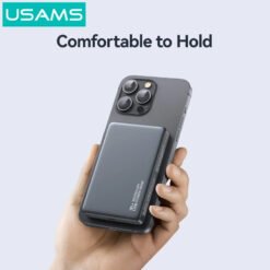 Premium USAMS CD242 Ultra-Slim 10000mAh Magnetic Wireless Fast Charging Power Bank