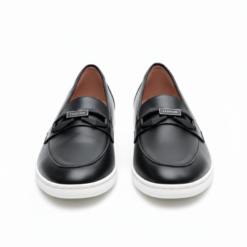 Alternative view of SleekStep Lumina – Women's Premium Obsidian Black Leather Loafers