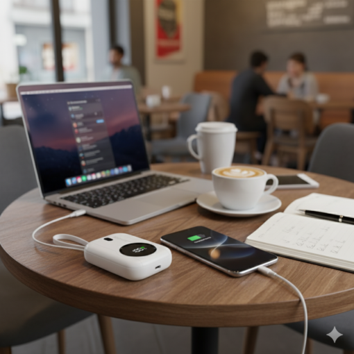 PZX V95 Fast Charging PD 22.5 10,000mAh Mini Portable Powerbank-White - Image 8
