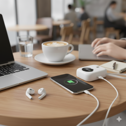 PZX V95 Fast Charging PD 22.5 10,000mAh Mini Portable Powerbank-White - Image 10
