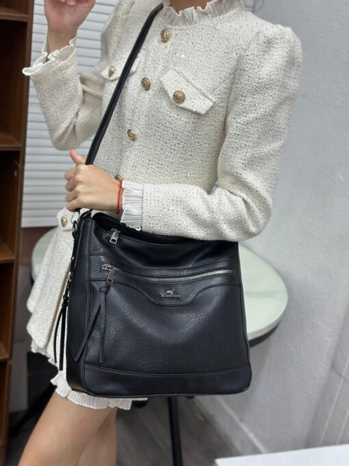 Tooler 3PC Premium Large Capacity Multi Functional Leather Handbag - Image 11