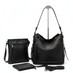 Tooler 3PC Premium Large Capacity Multi Functional Leather Handbag