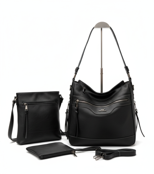 Tooler 3PC Premium Large Capacity Multi Functional Leather Handbag