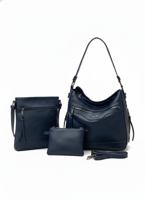 Tooler 3PC Premium Large Capacity Multi Functional Leather Handbag - Image 4