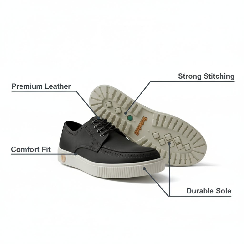 The Crossover Derby | Premium Hybrid Leather Mens Shoes - Image 12