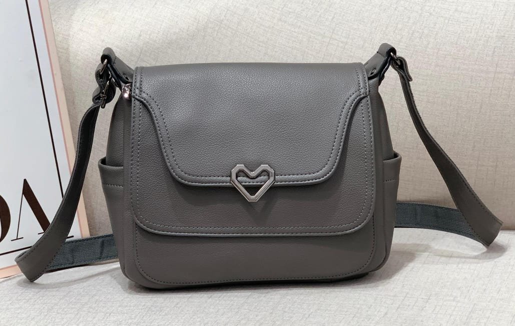 Heartbeat Crossbody Ladies PU Leather Sling Bag - Image 7