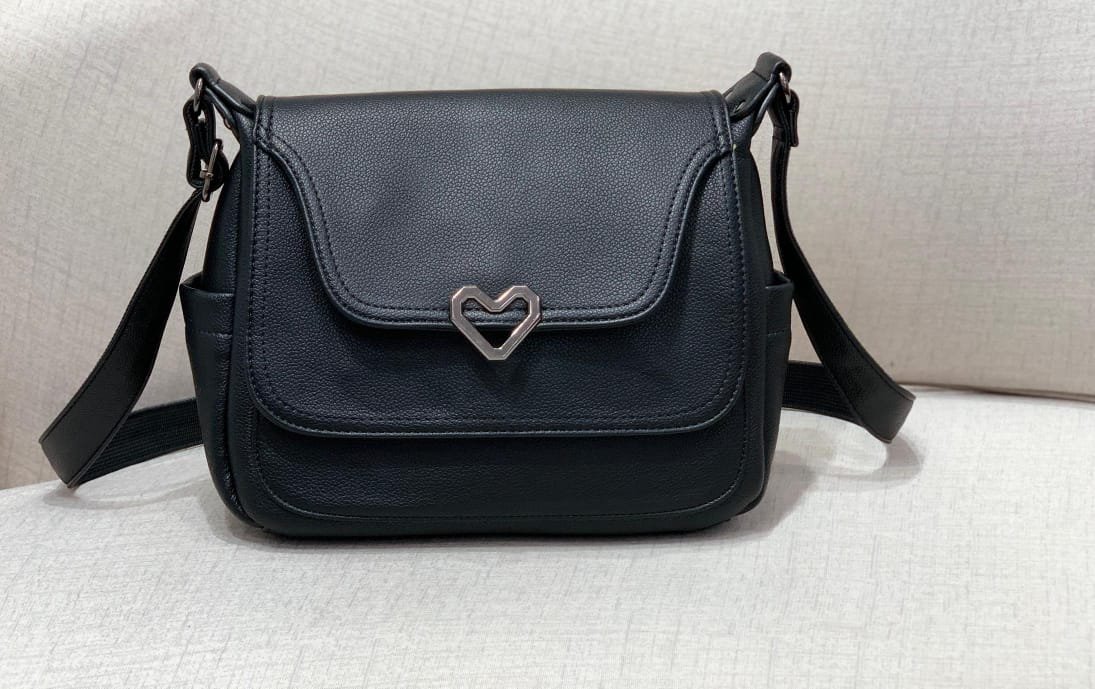 Heartbeat Crossbody Ladies PU Leather Sling Bag - Image 11