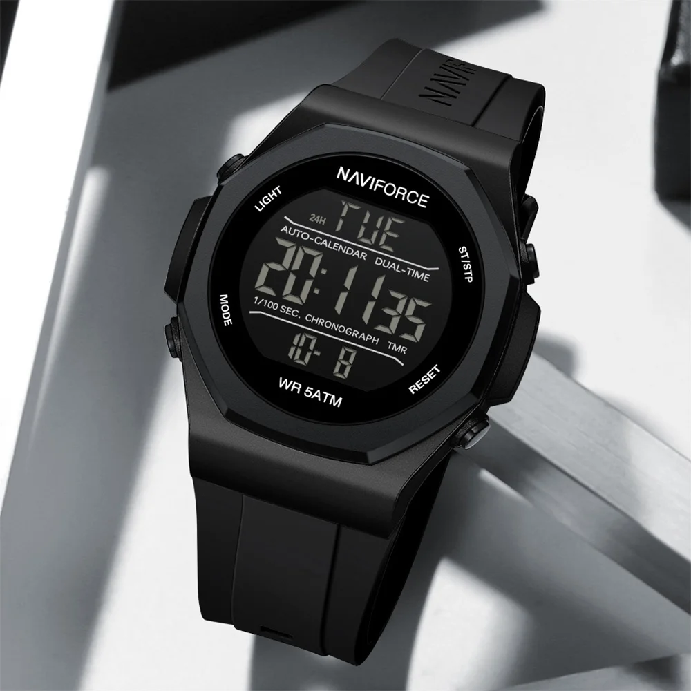 Premium Naviforce NF7117 Waterproof Mens Digital Sports Wrist Watch - Image 4