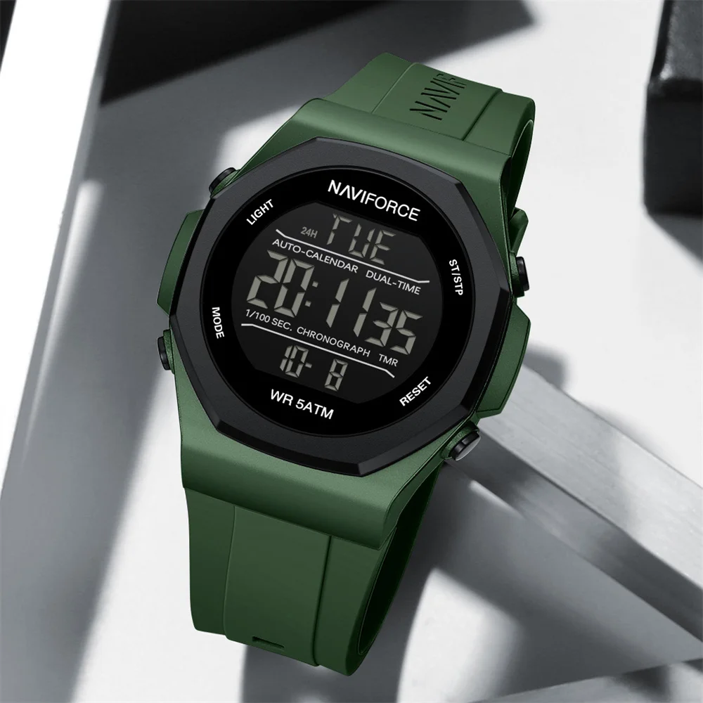 Premium Naviforce NF7117 Waterproof Mens Digital Sports Wrist Watch - Image 5