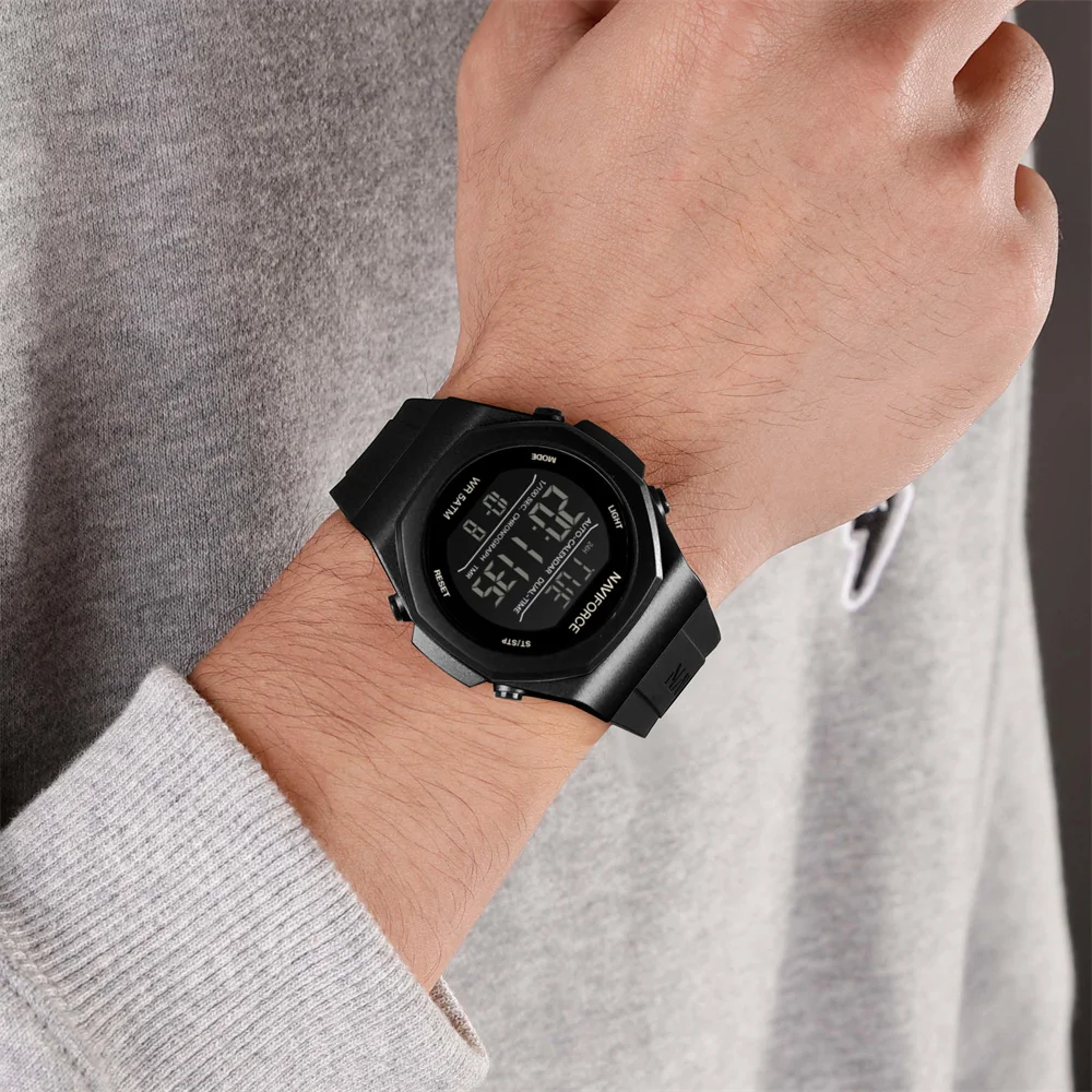 Premium Naviforce NF7117 Waterproof Mens Digital Sports Wrist Watch - Image 3