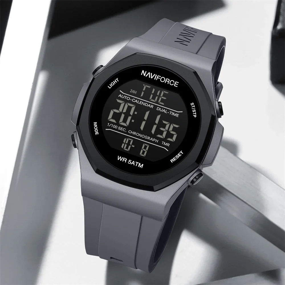 Premium Naviforce NF7117 Waterproof Mens Digital Sports Wrist Watch - Image 9