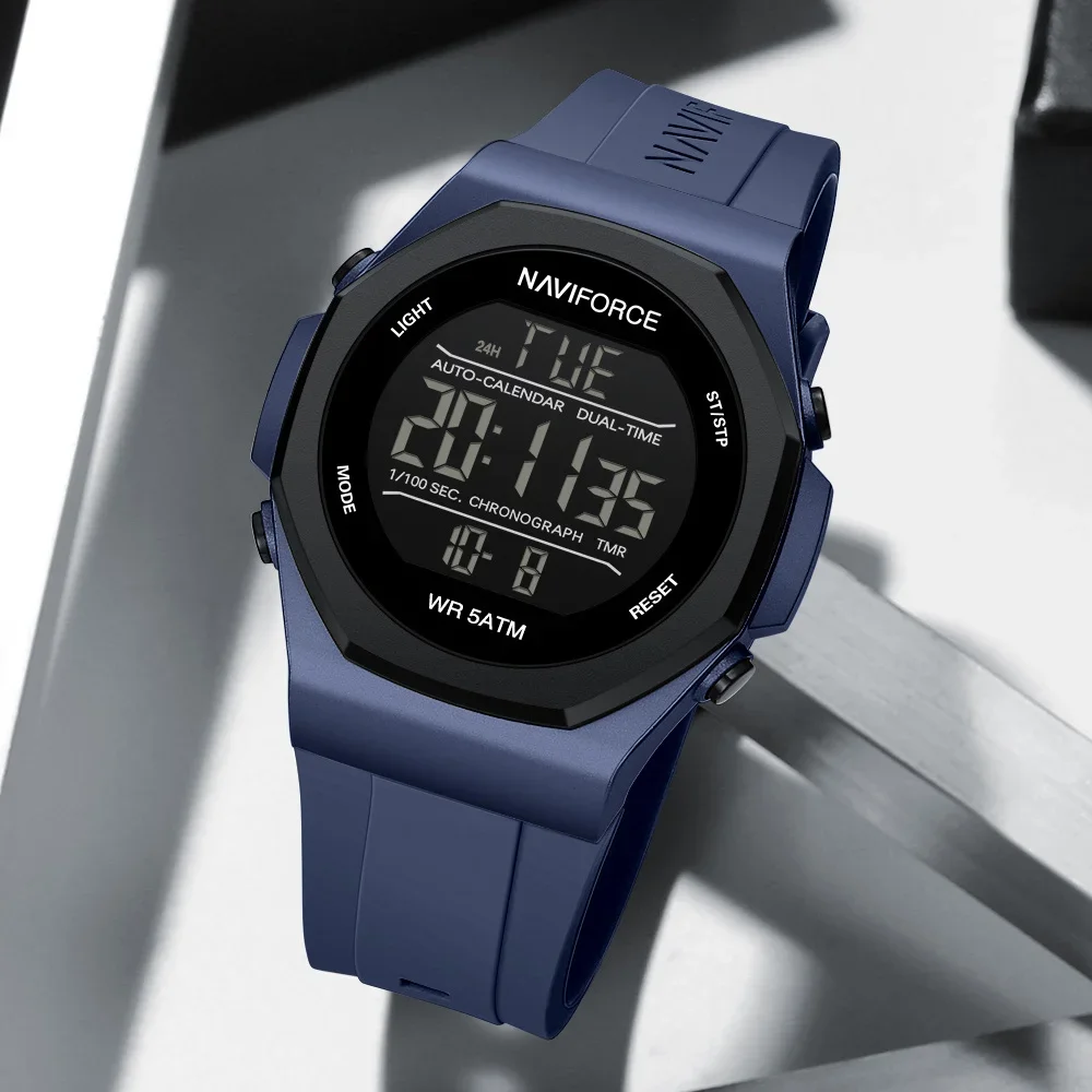 Premium Naviforce NF7117 Waterproof Mens Digital Sports Wrist Watch - Image 8