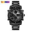 SKMEI Titan Dual Display Executive Watch – Silver Stainless Steel-1389