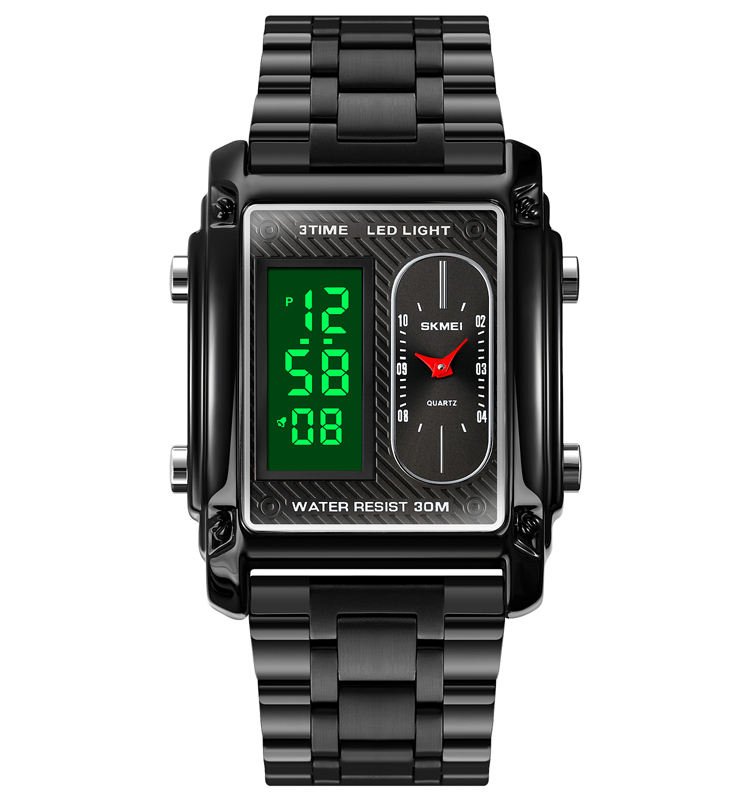 Skmei 1868 Obsidian Fusion Men's Dual-Time Watch - Image 4