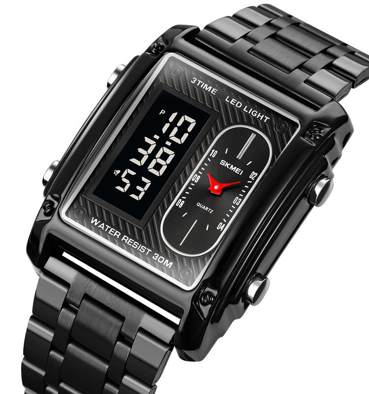 Skmei 1868 Obsidian Fusion Men's Dual-Time Watch - Image 8