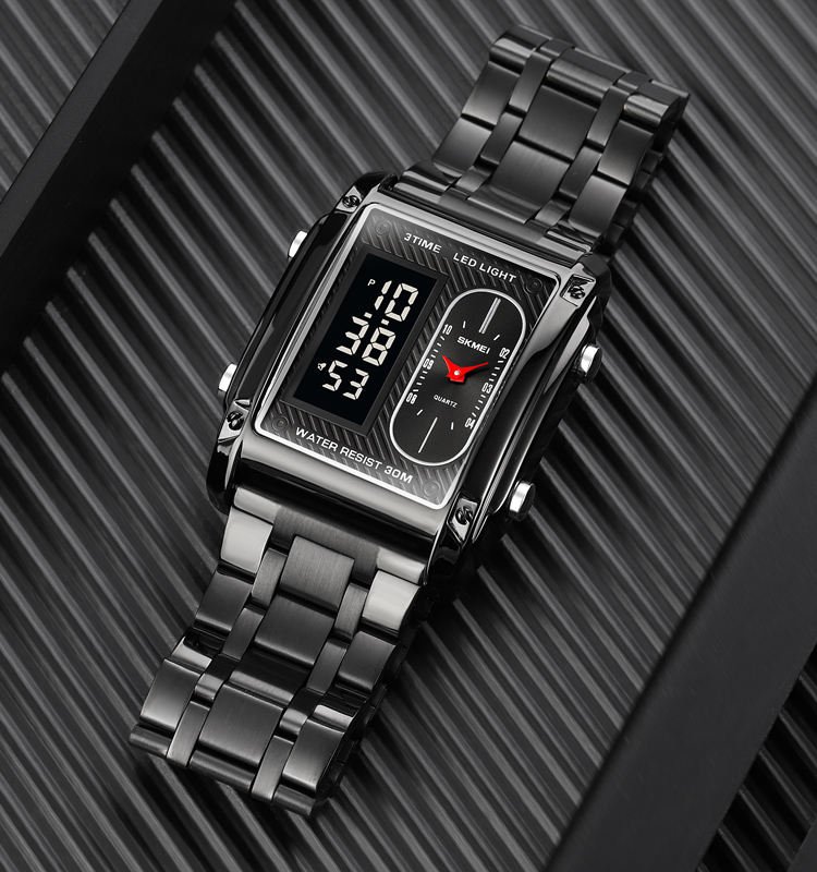 Skmei 1868 Obsidian Fusion Men's Dual-Time Watch - Image 3