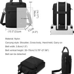 SleekPro 16″ Laptop Briefcase Bag - Image 6