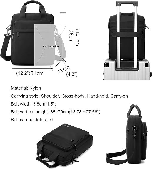 SleekPro 16″ Laptop Briefcase Bag - Image 6