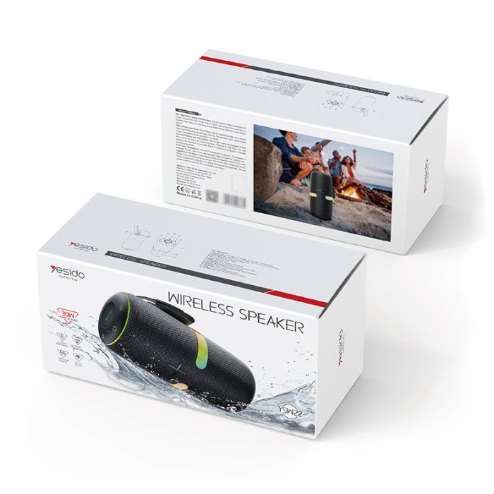 Yesido YSW22 30W Portable Bluetooth Speaker β Powerful Bass, Dynamic LED Lights & Wireless Outdoor Sound - Image 5