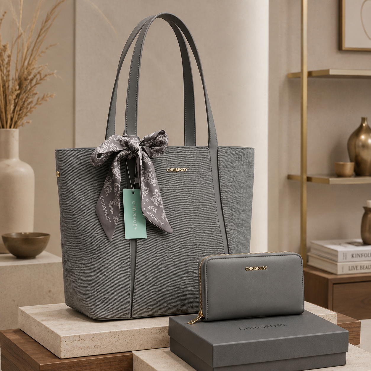 Vivienne ROSY™ Premium 2-Piece Ladies Handbag Set - Image 4