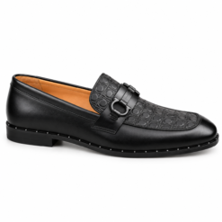 Cavaro™ Signature Embossed Men's Leather Loafers - Image 3