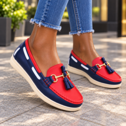 Livia™ Two-Tone Tassel Ladies Loafers
