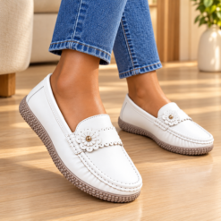 Fleura Flower-Detail Comfort Ladies Loafers